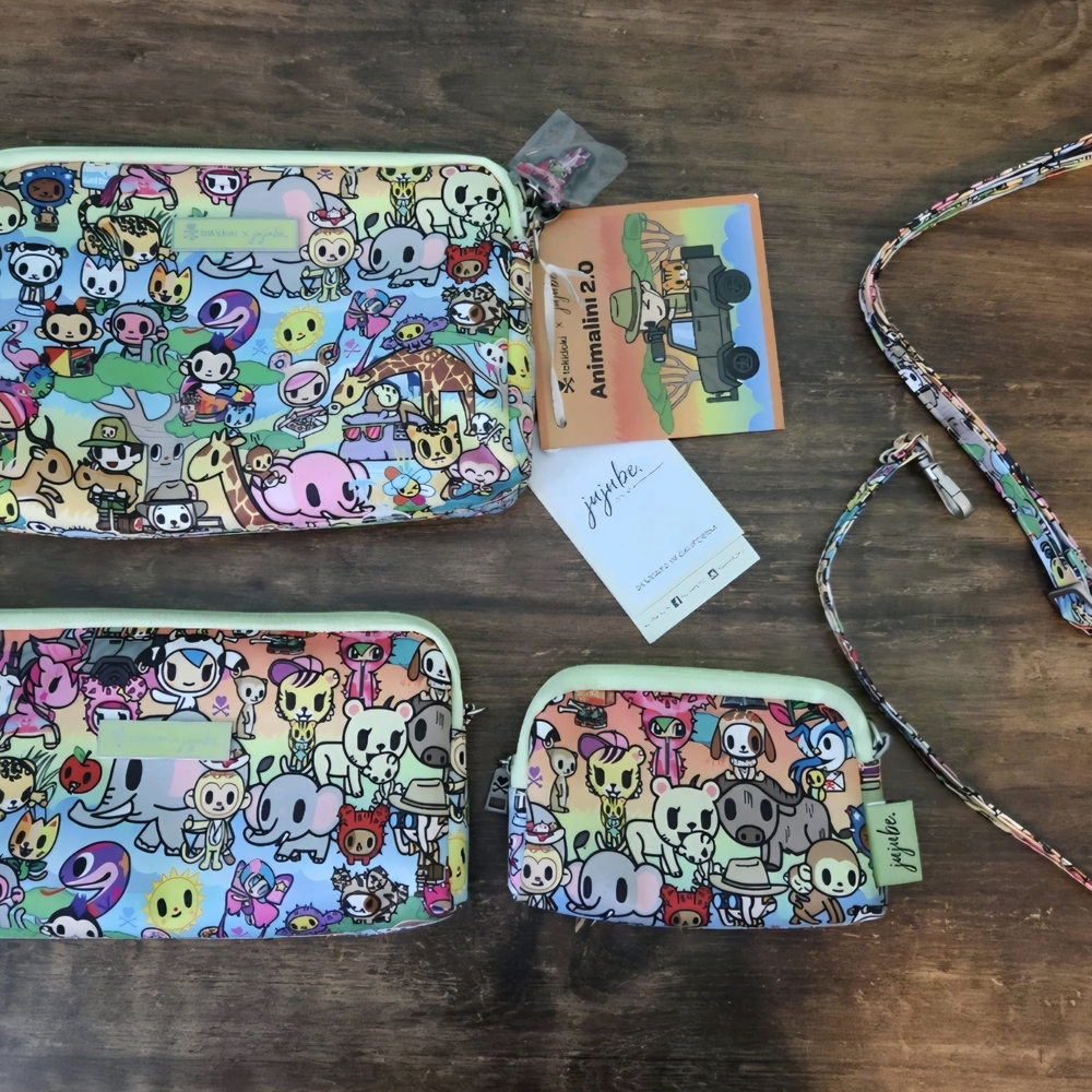 Jujube Multicolor Tokidoki Pouch Set